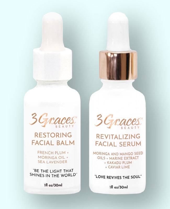 Dynamic Duo Facial Serum + Revitalizing Facial Balm 3 Graces Beauty