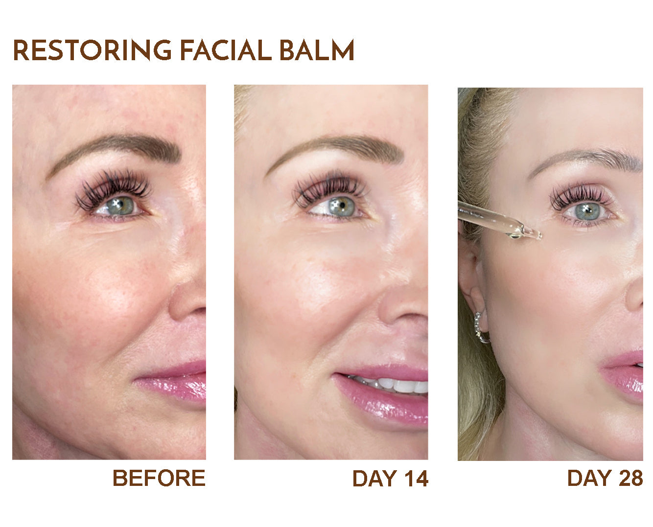 Restoring Facial Balm Before & after